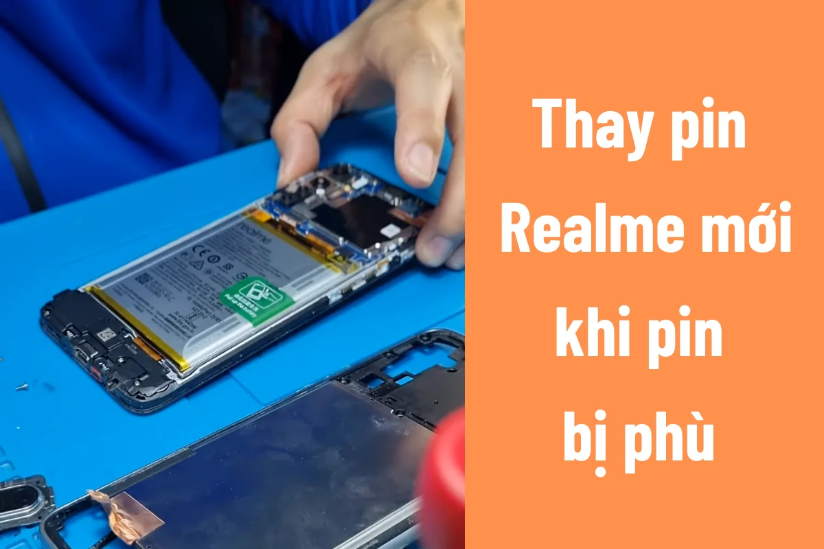 Thay thế pin Realme 6