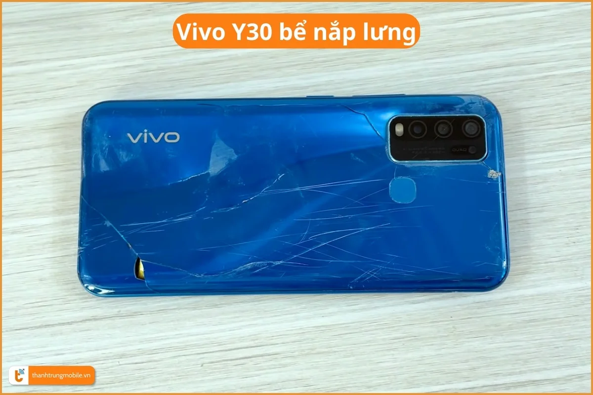 Vivo Y30 bể nắp lưng
