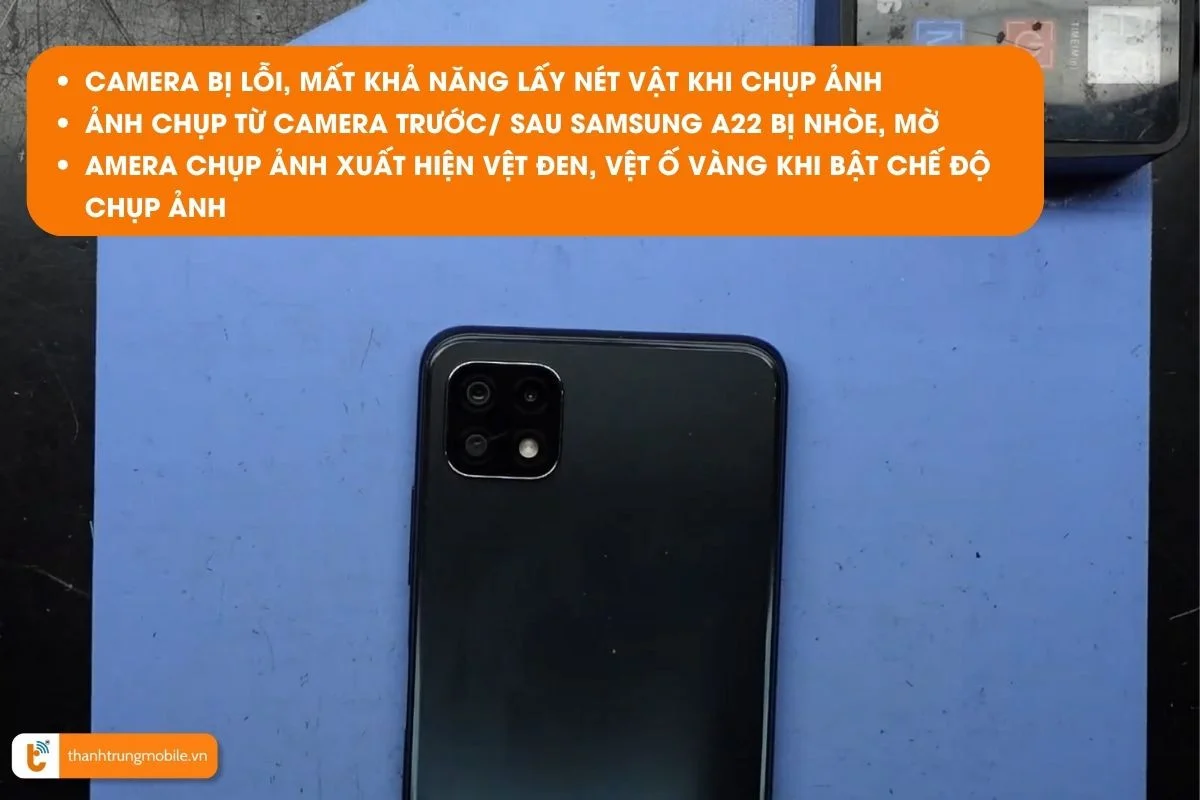 Camera Samsung A7 bị lỗi, mất khả năng lấy nét vật khi chụp ảnh