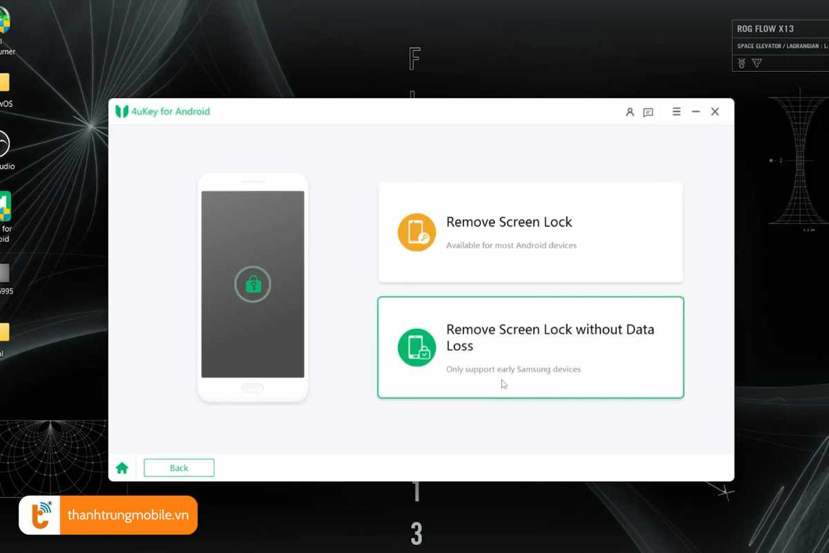 cach mo khoa bang hinh ve tren samsung a6 bang tenorshare 4ukey