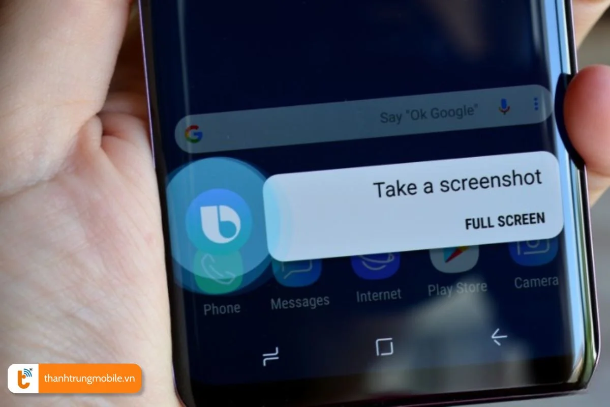 chup man hinh bang bixby voice