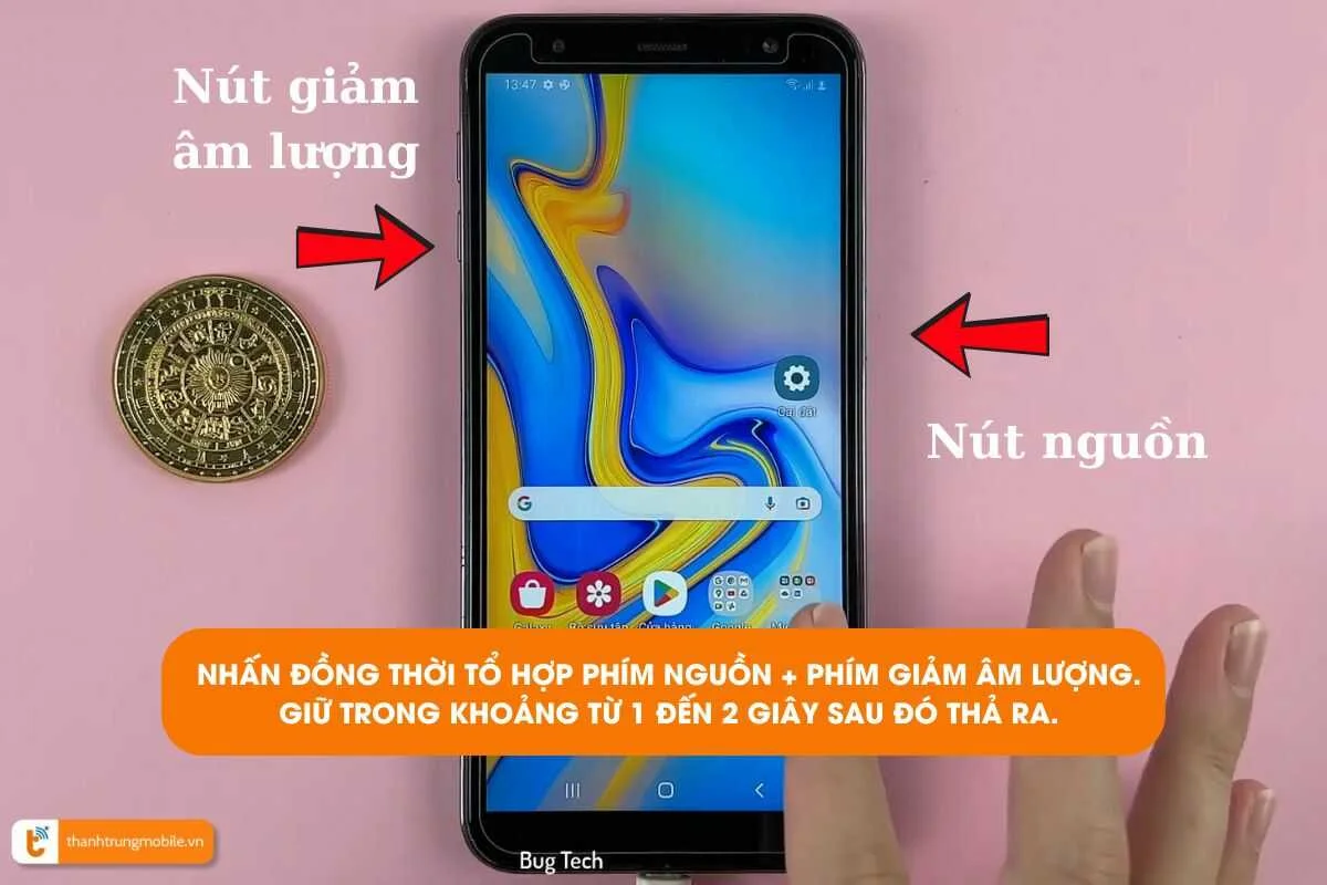  chup man hinh samsung j6 plus bang to hop phim vat ly