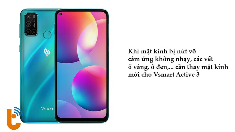 Dấu hiệu thay mặt kính Vsmart Active 3