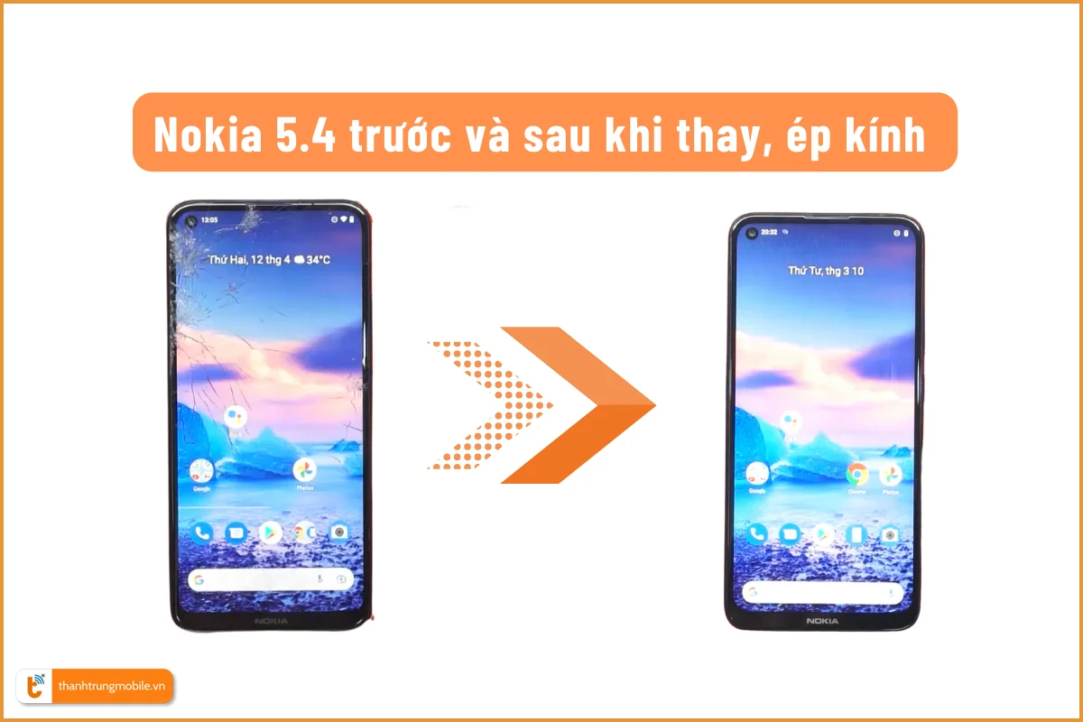 Màn hình full nguyên bộ zin new Nokia 5.4.