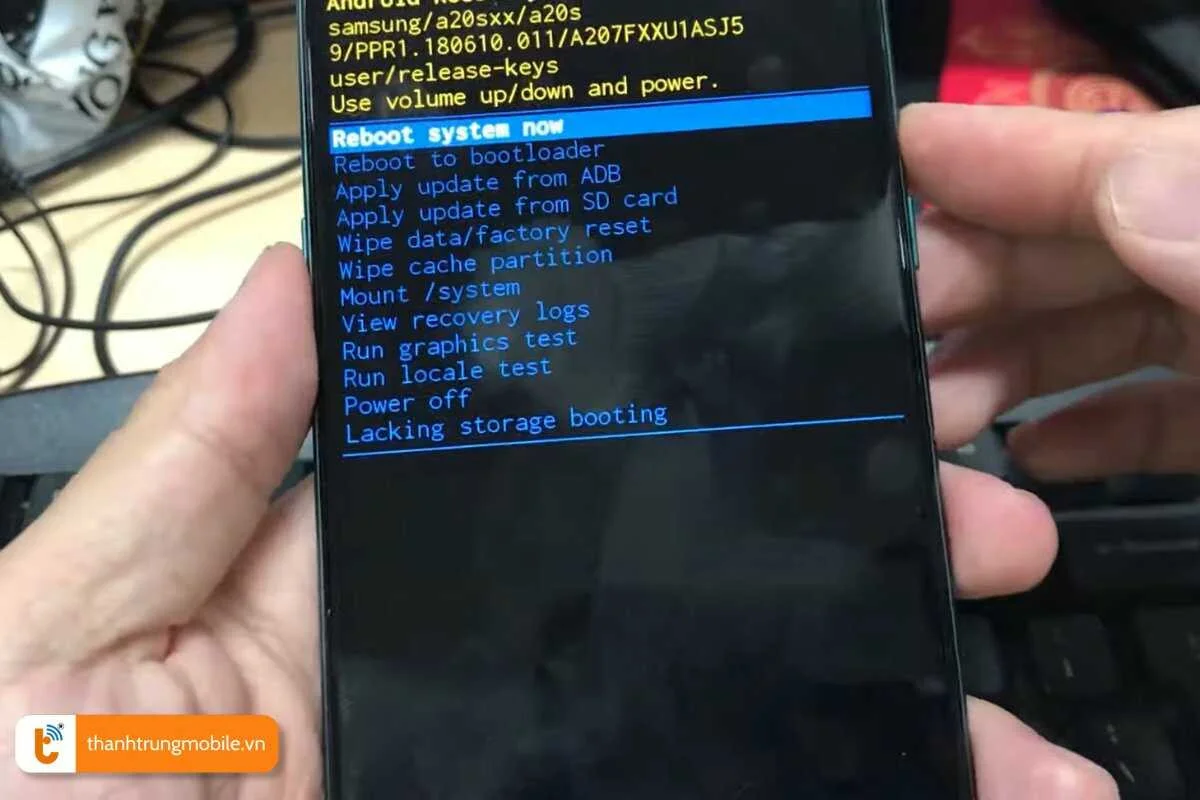 hard reset samsung a20 lai may bang phim cung