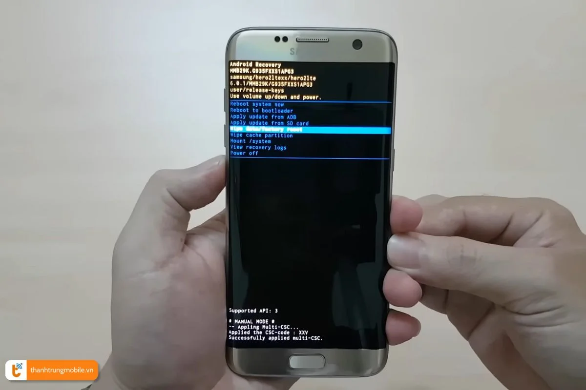 khôi phục cài đặt gốc samsung