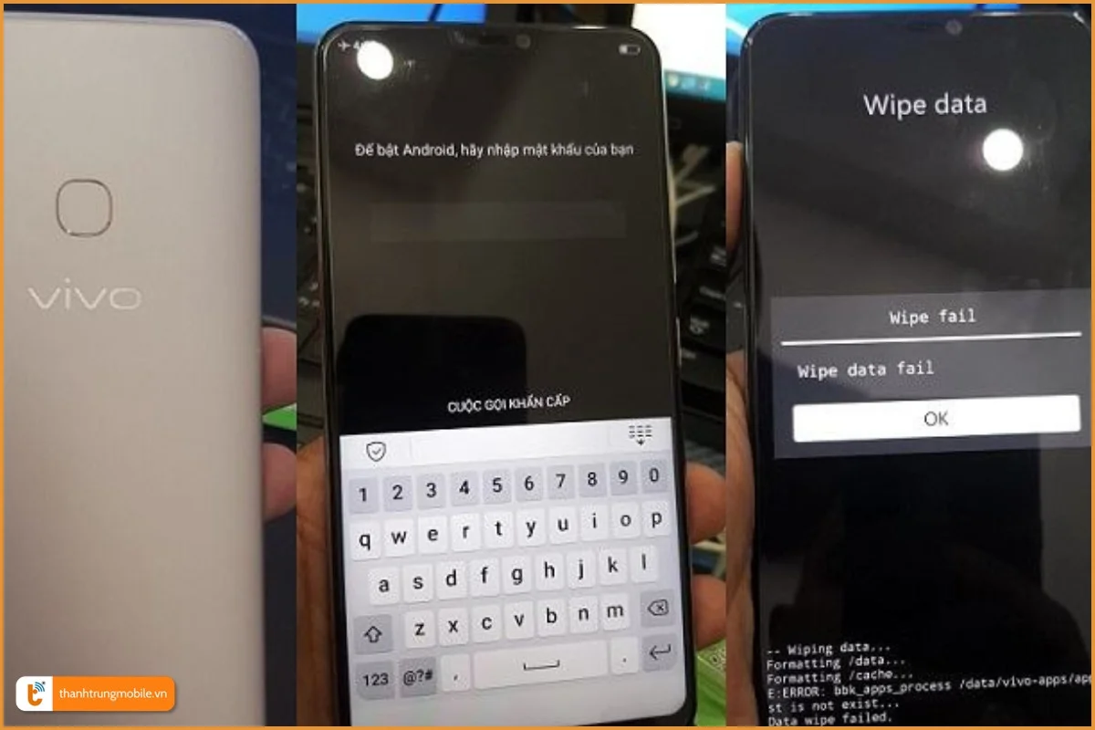 Khôi phục cài đặt gốc Vivo không được