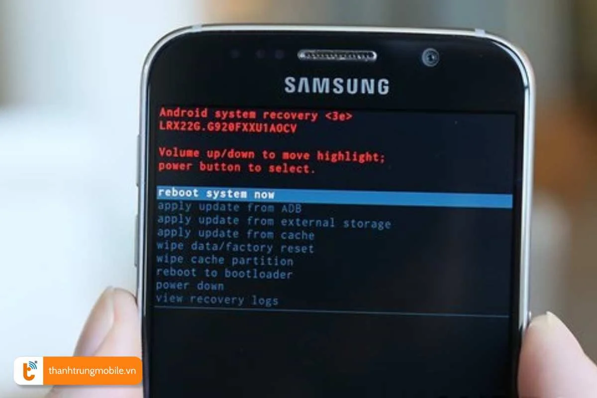 khoi phuc phan mem samsung s6 edge bang che do recovery