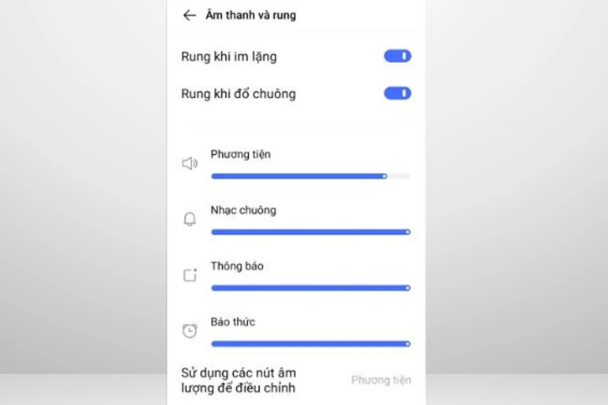 kiểm tra cài đặt âm thanh vivo