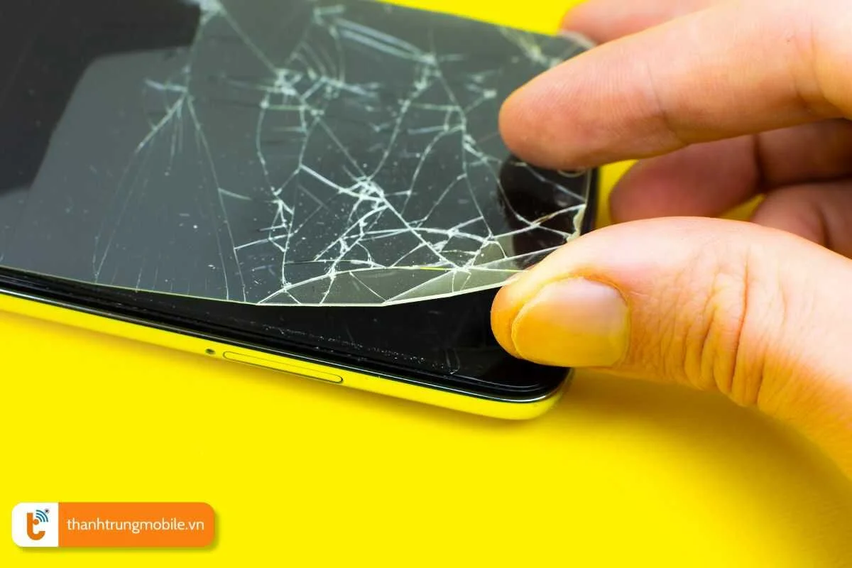 loai bo mieng dan man hinh hoac kinh cuong luc trên Samsung J5 Prime