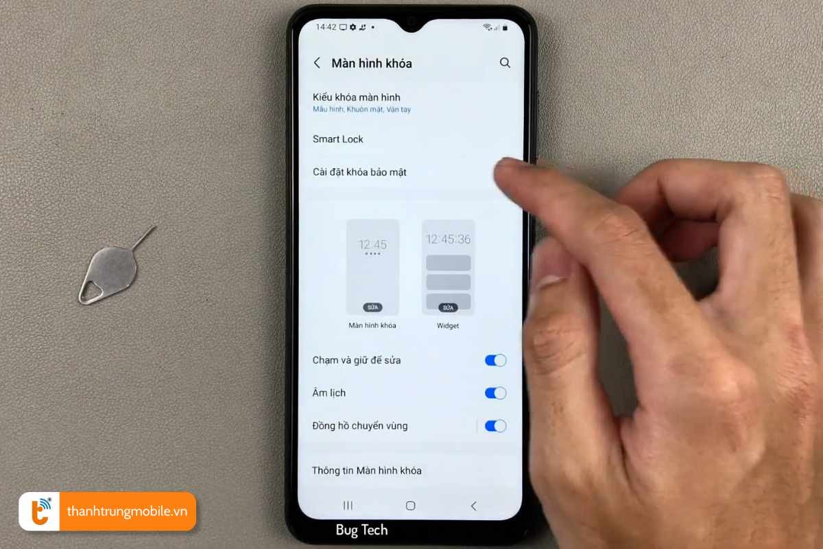 mo khoa bao ve dien thoai samsung galaxy a6 bang smart lock