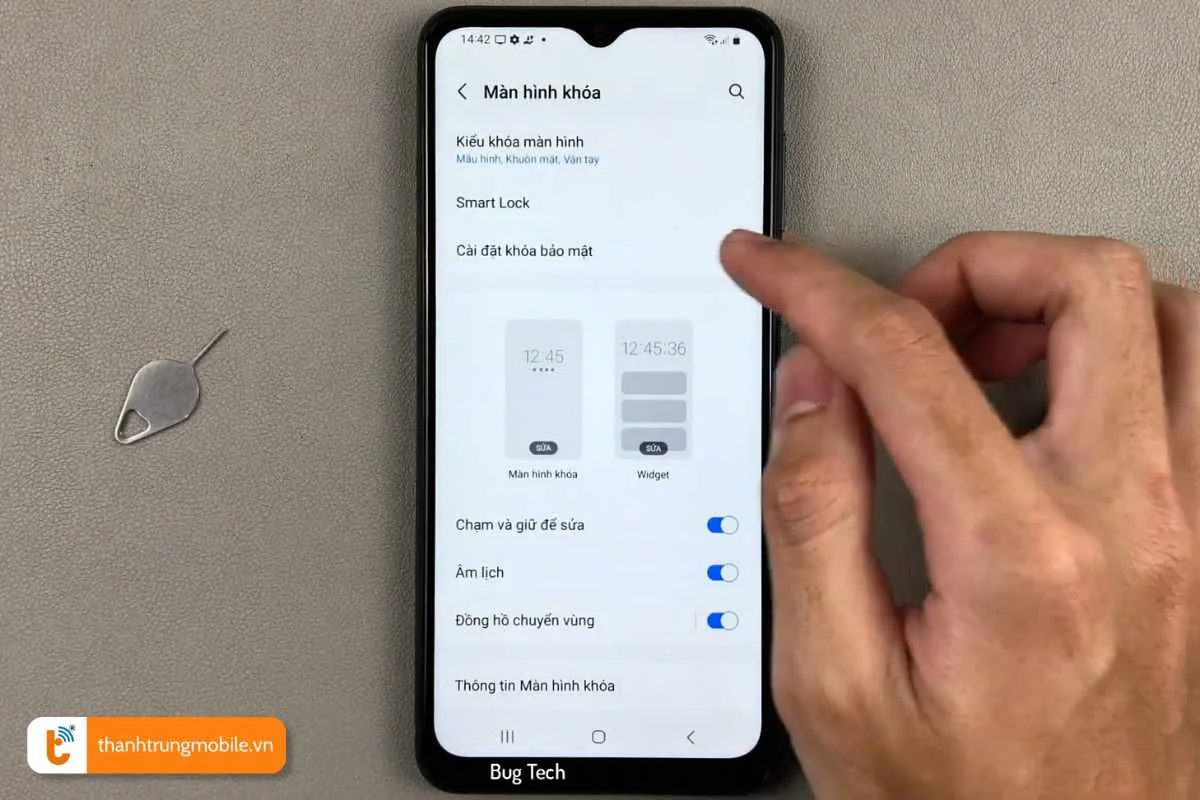 mo khoa bao ve dien thoai samsung galaxy a6 bang smart lock
