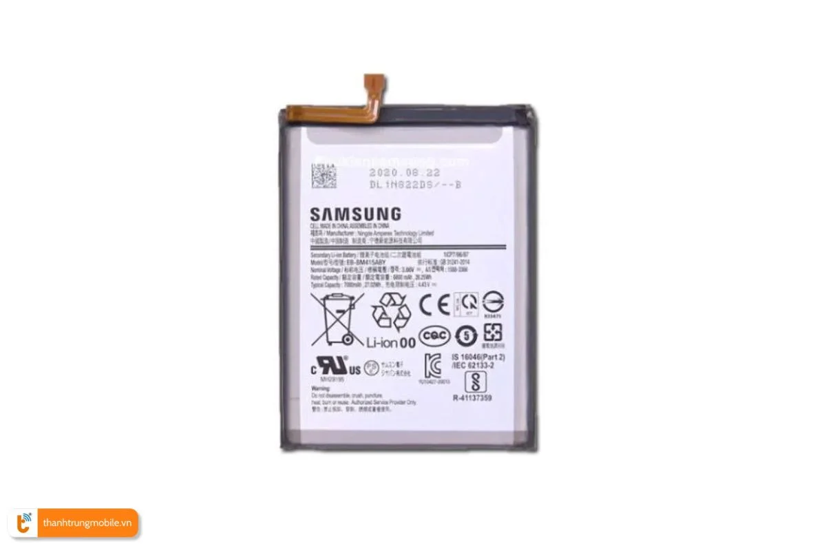 pin Samsung chính hãng, dung lượng cao