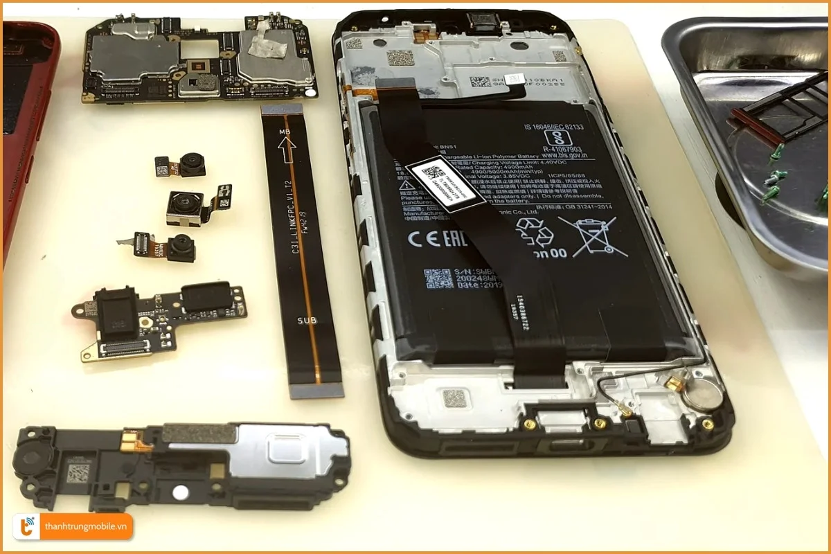 Quy trình thay loa điện thoại Xiaomi Redmi 8