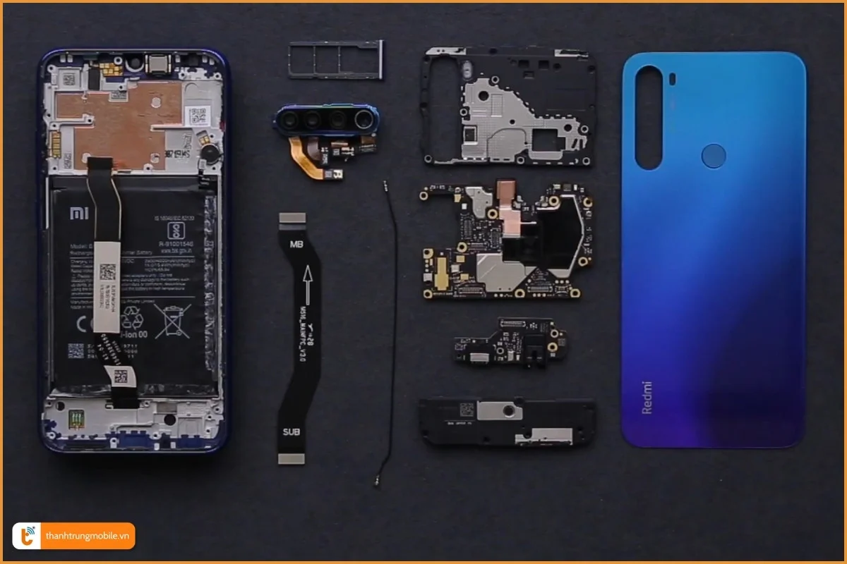Quy trình thay loa Xiaomi Redmi Note 8