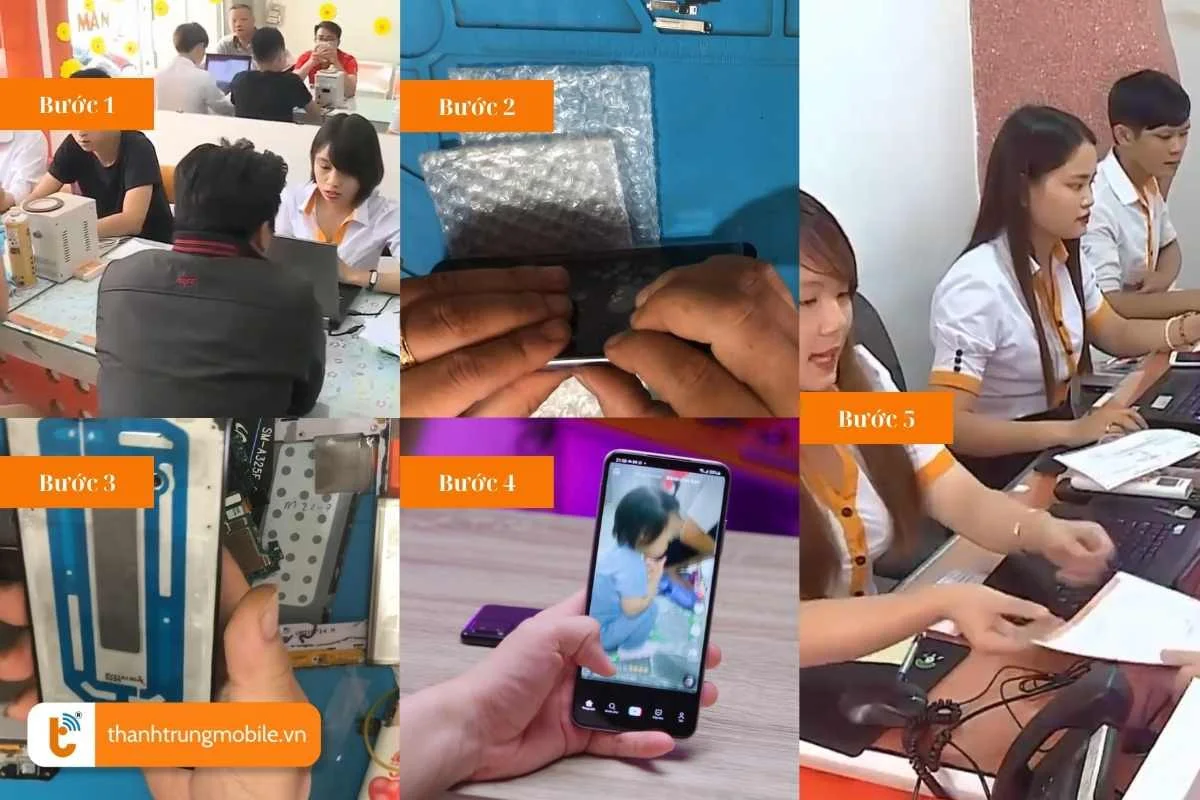 Quy trình thay màn hình chuyên nghiệp