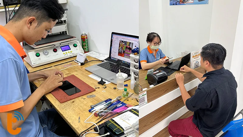 Quy trình thay mặt kính tại Thành Trung Mobile