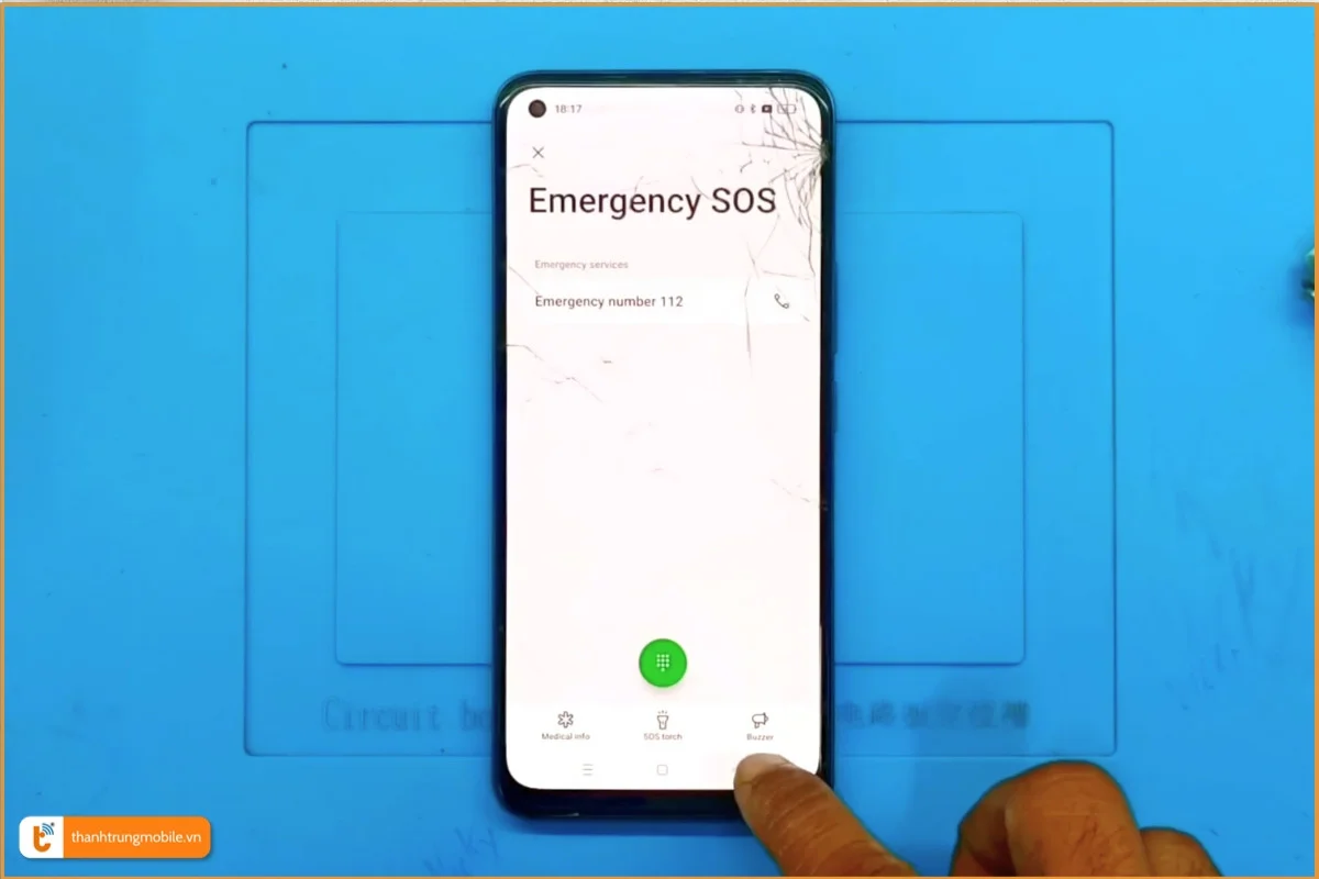 Realme 8 Pro bể vỡ mặt kính