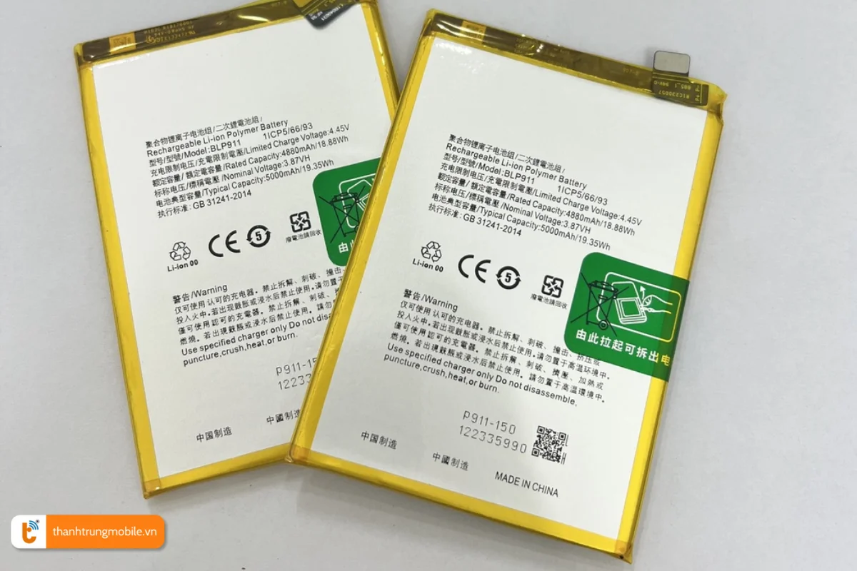 Sử dụng pin Realme 9i chính hãng để đảm bảo an toàn thiết bị