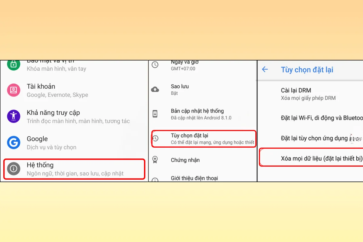 Khôi phục cài đặt gốc cho Nokia 3 treo logo