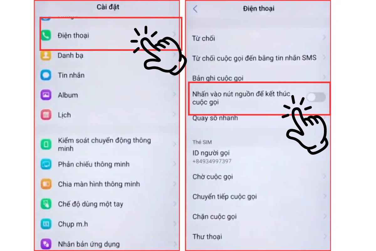 cách tắt quay số thông minh trên vivo