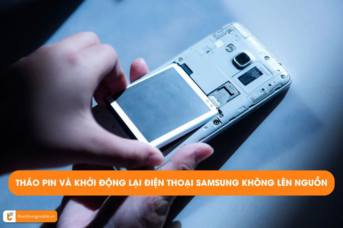 thao pin va khoi dong lai dien thoai