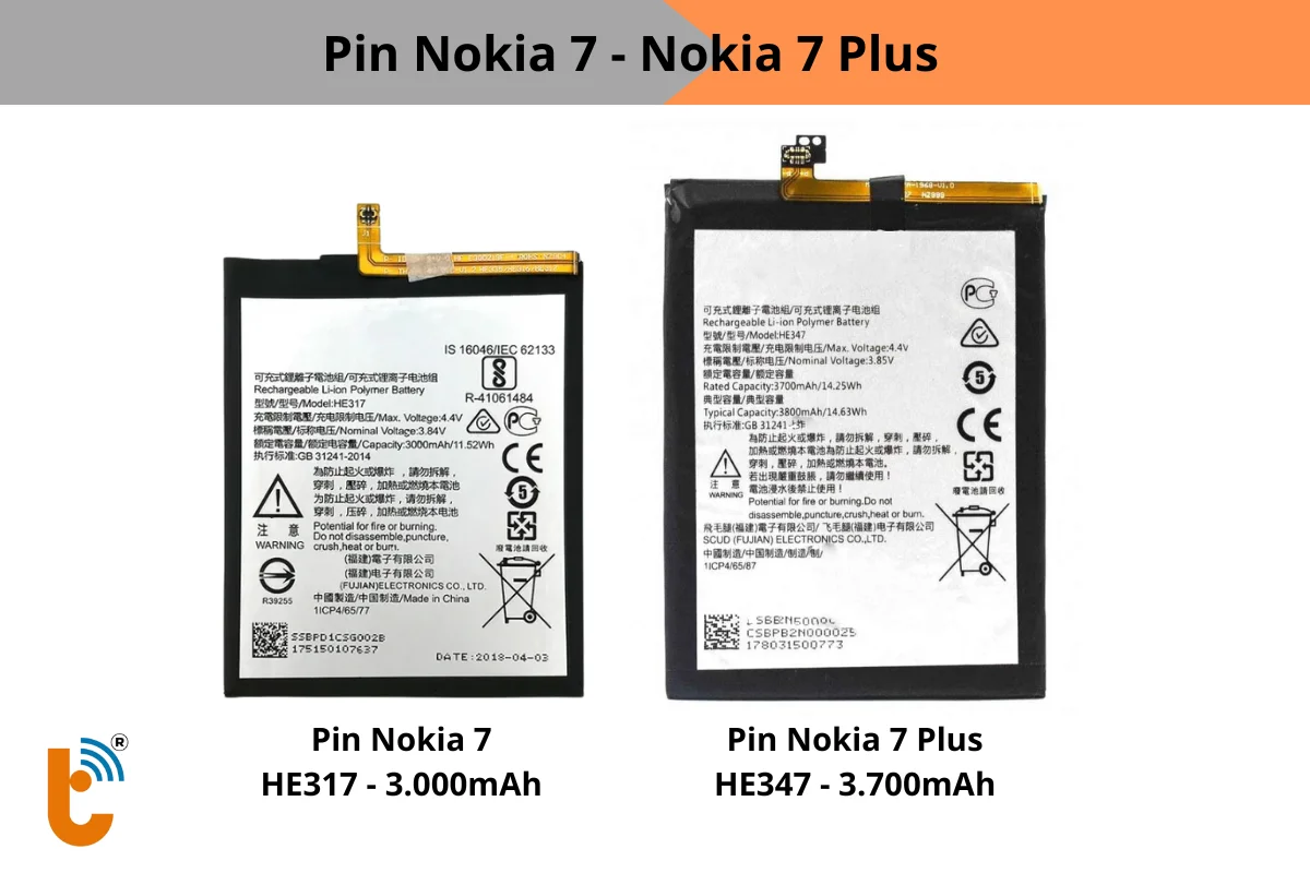 Thay pin nokia 7 plus giá bao nhiêu