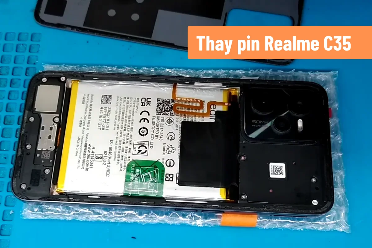 thay pin realme c35 giá rẻ