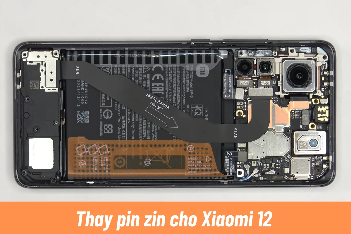 thay pin xiaomi 12 giá rẻ