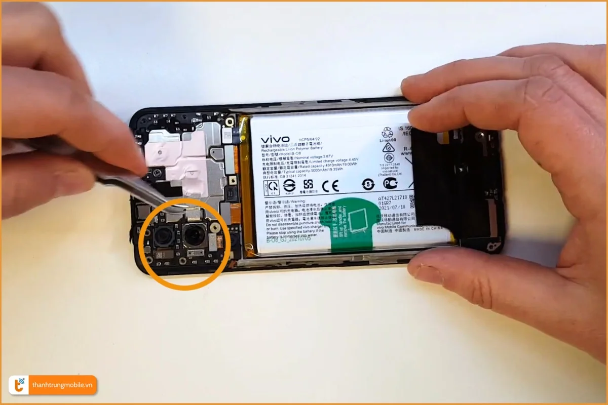 Thay camera sau Vivo Y72