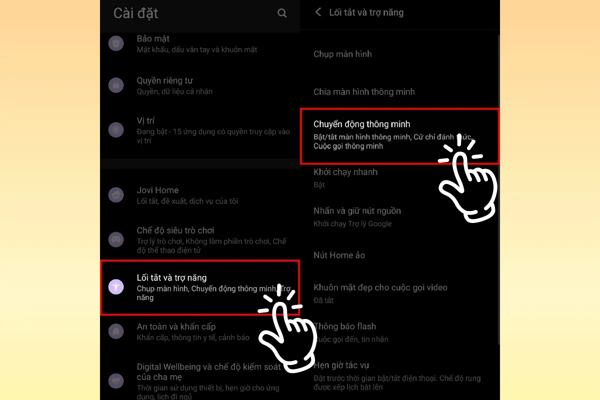 tính năng chạm 2 lần mở màn hình VivT