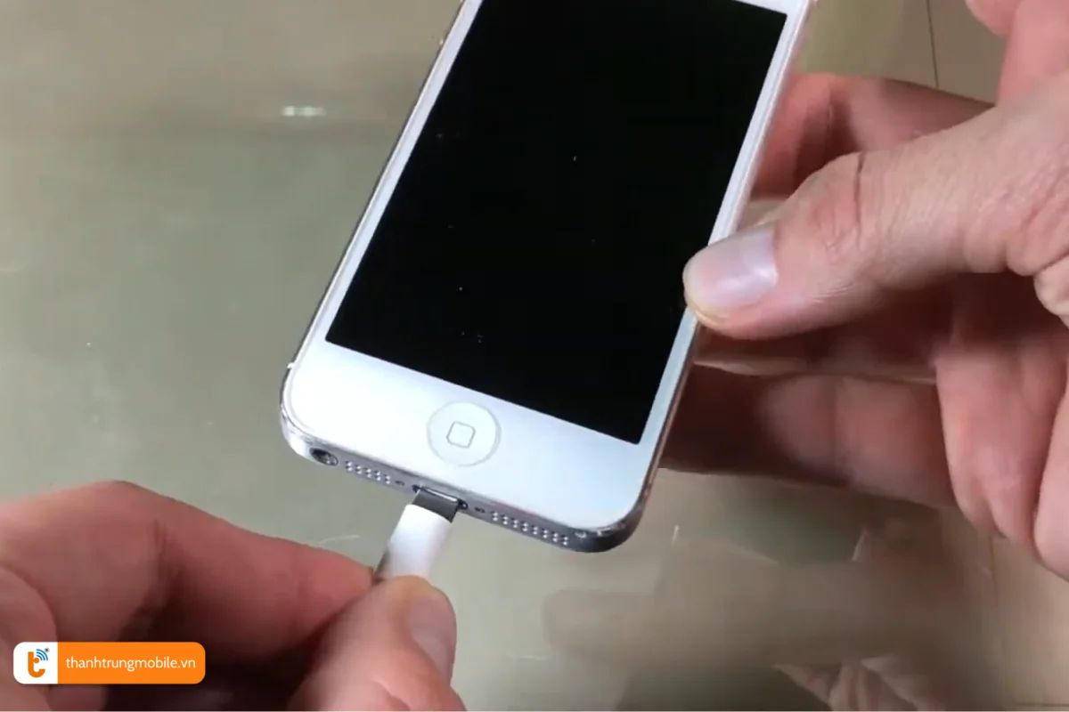 Tình trạng chân sạc iPhone 5 bị lỏng không thể cắm sạc
