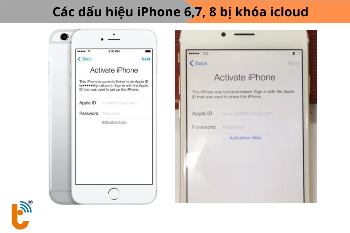 Dấu hiệu nhận biết iPhone 6 bị khóa icloud