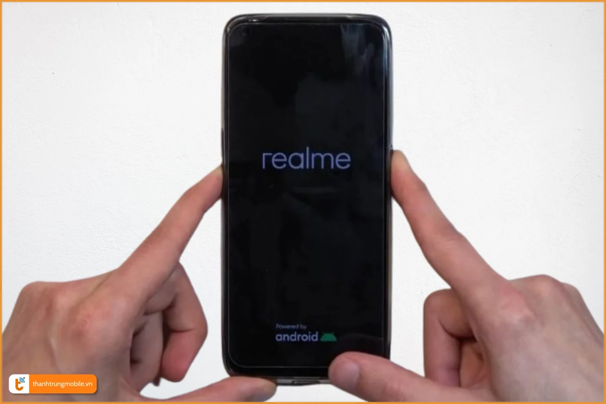 Khởi động lại điện thoại Realme