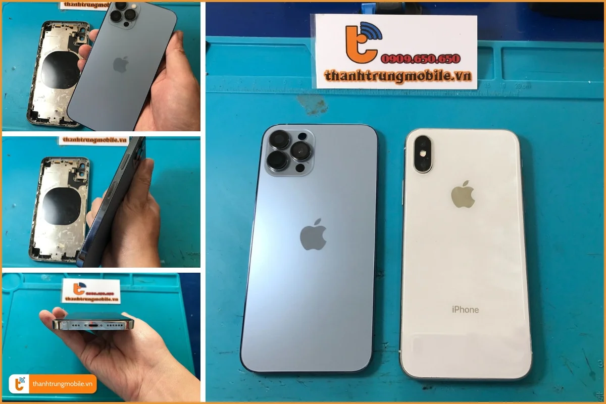 Độ vỏ iPhone Xs Max lên 12 Pro Max