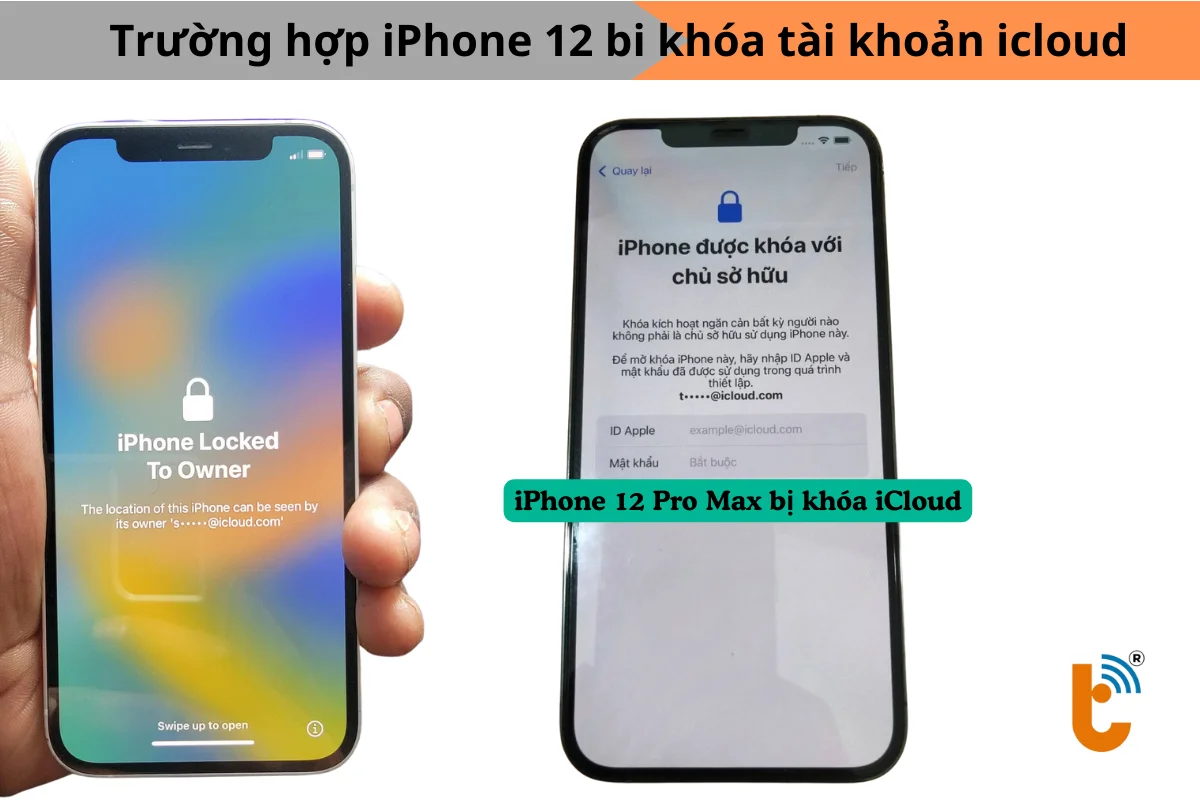 iPhone 12 bị dính tài khoản icloud