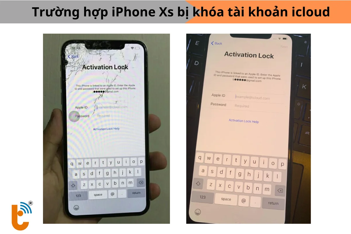 iPhone Xs Max bị khóa tài khoản iCloud