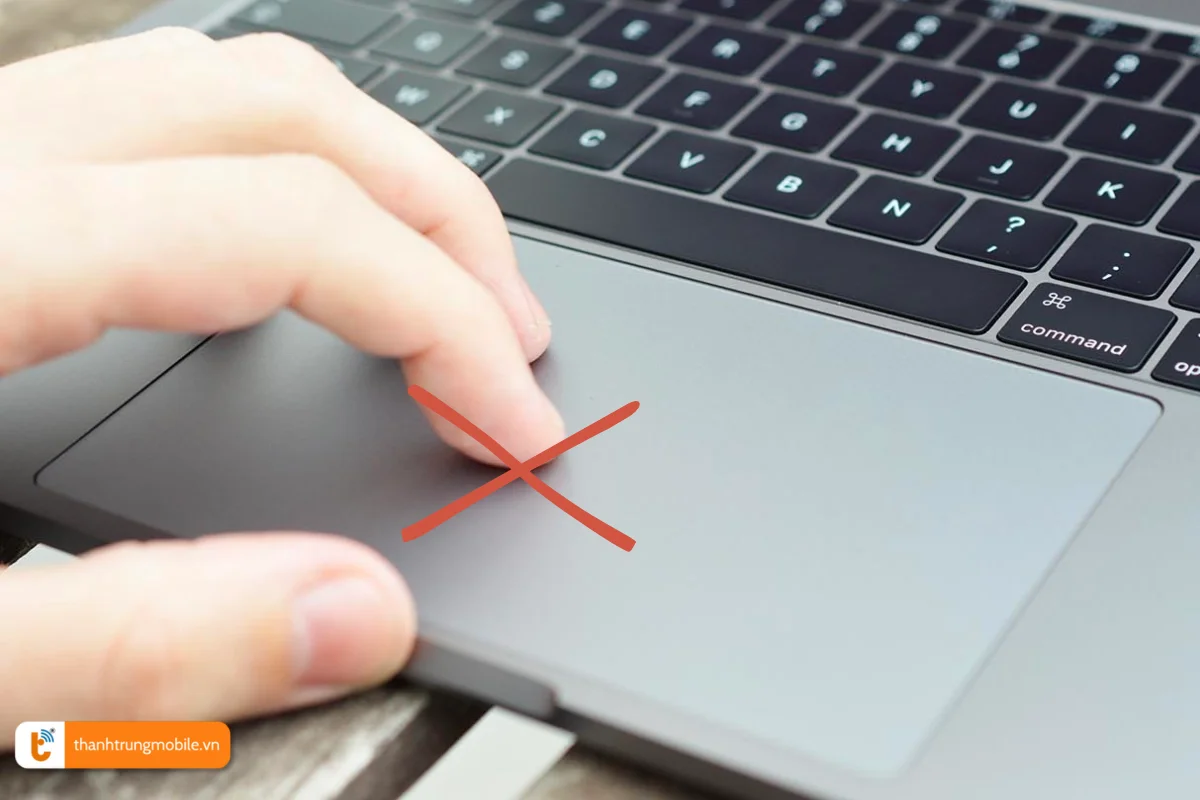 Không thể cảm ứng bằng TrackPad Macbook Pro 2017