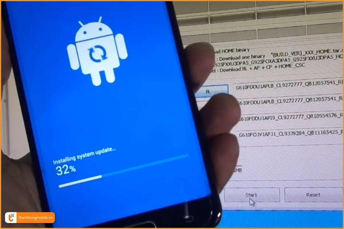Quy trình up Rom Samsung J7 Prime bằng Box và Tool chuyên dụng