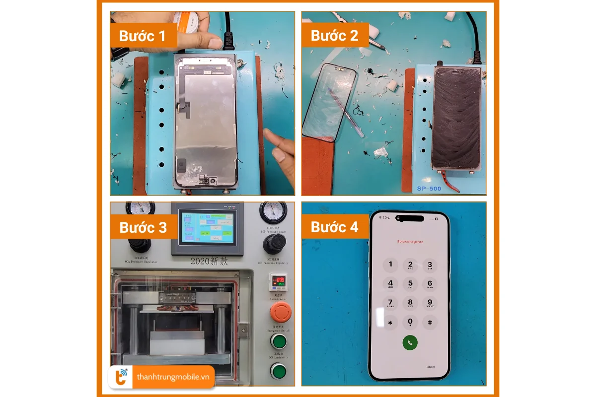 Thay mặt kính iPhone 15 Plus