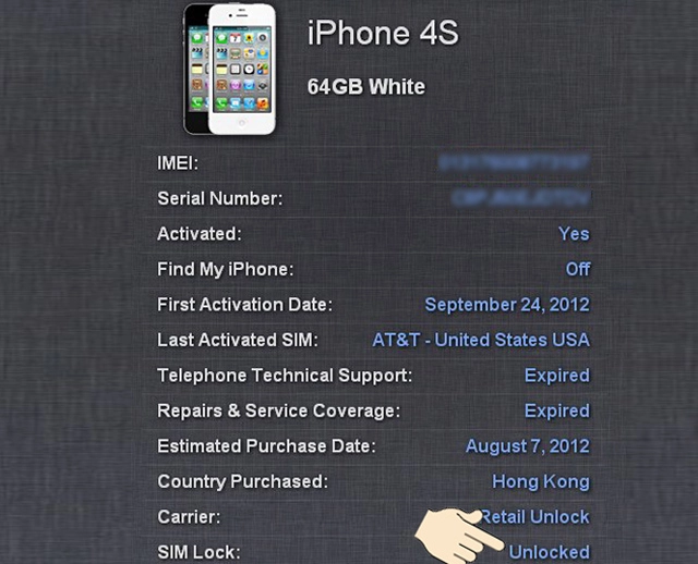 Cách kiểm tra iPhone 5s bản quốc tế