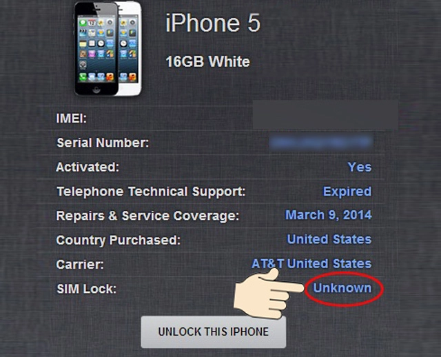 Cách kiểm tra iPhone 5s bản quốc tế