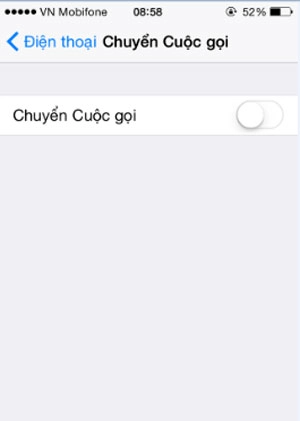 Kiểm tra chế độ chuyển cuộc gọi di động