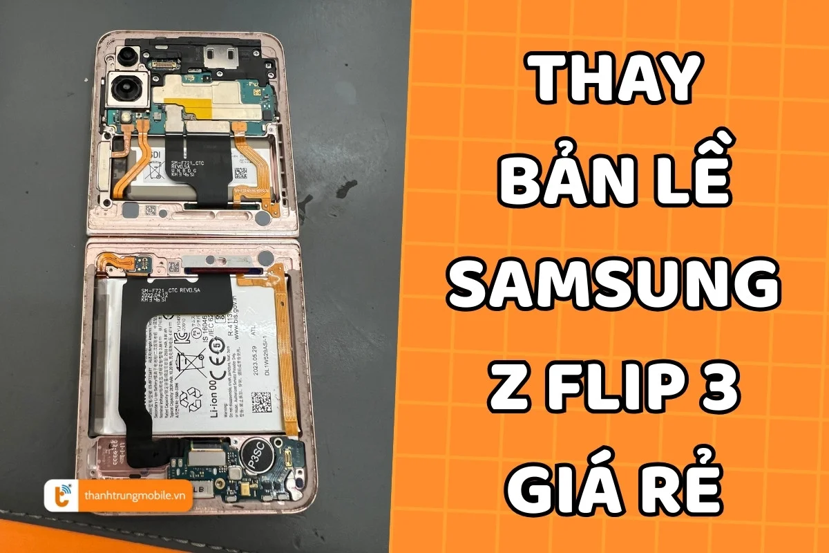 Thay bản lề Samsung Z Flip 3 a2