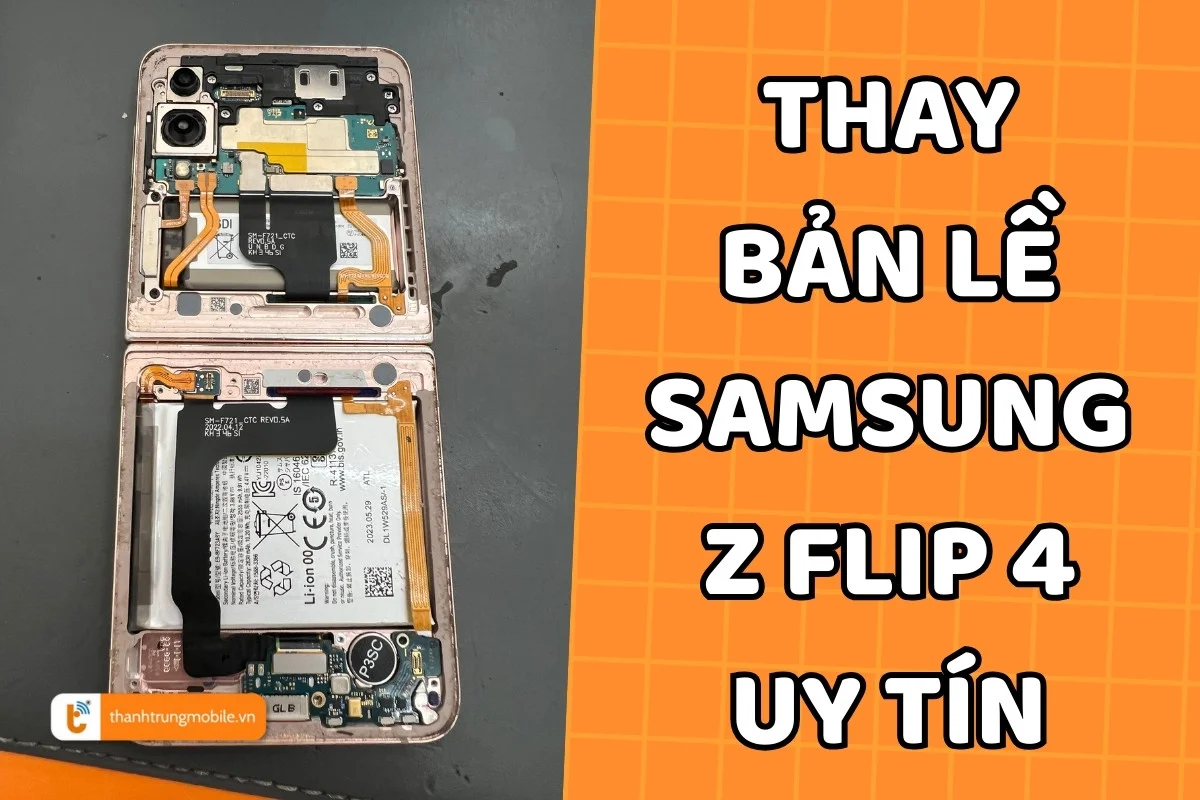 Thay bản lề Samsung Z Flip 4 a2