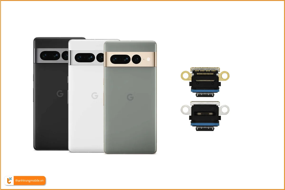 Thay chân sạc Google Pixel 7 Pro chính hãng, giá rẻ