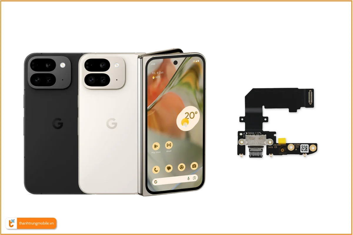 Thay chân sạc Google Pixel 9 Pro Fold chính hãng, lấy ngay