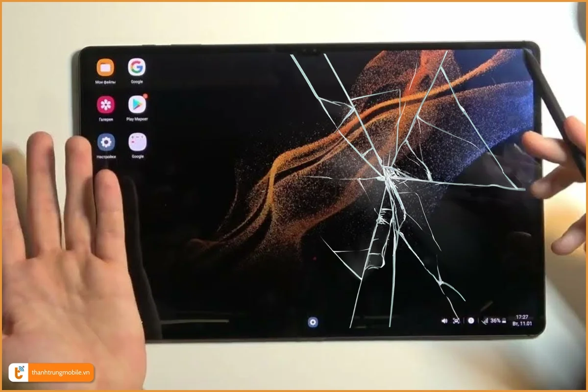 thay mặt kính samsung tab s8 plus