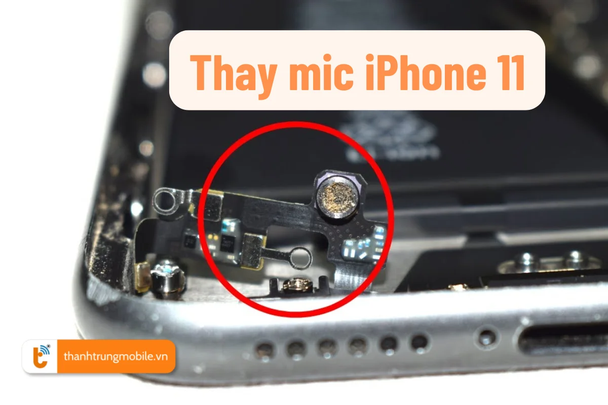Quy trình thay mic iPhone 11 Pro chuyên nghiệp