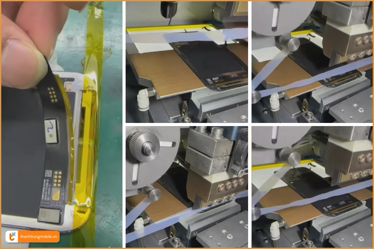 Thay mới cổ cáp màn hình bằng máy ép cổ cáp